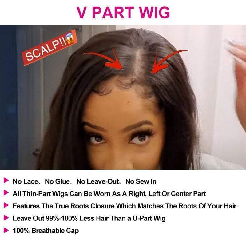 V part wig