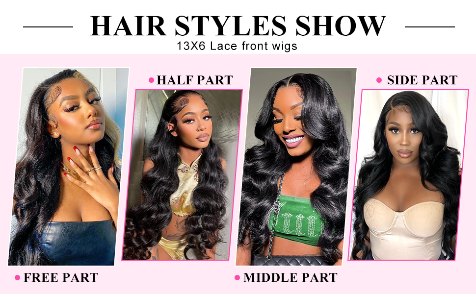 different styles body wave wig