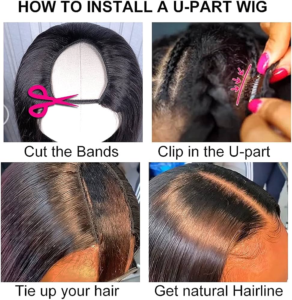 how to install U part wig