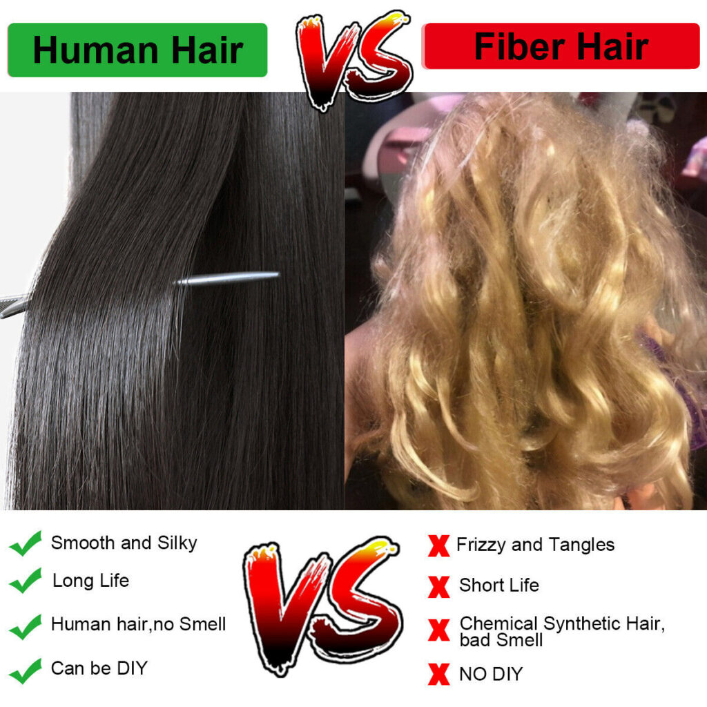 human hair wig vs synthetic wig