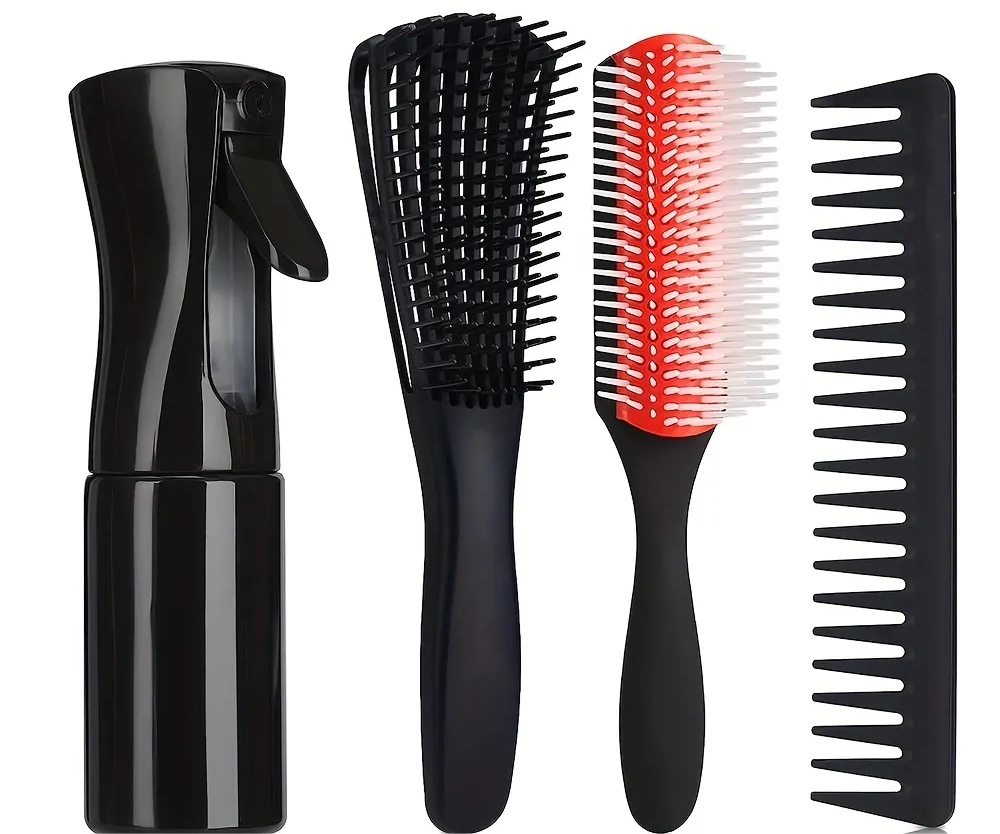 Wig Brush,Wide-Tooth Comb,Detangling Spray