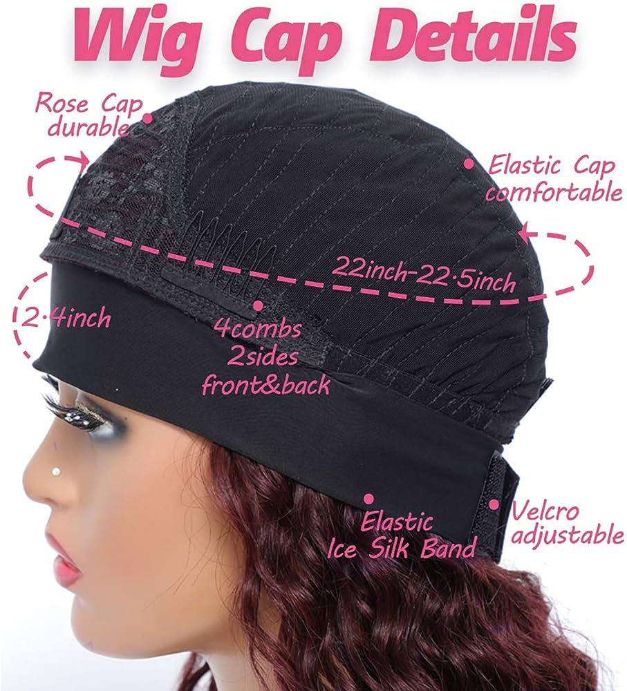 headband wig cap details