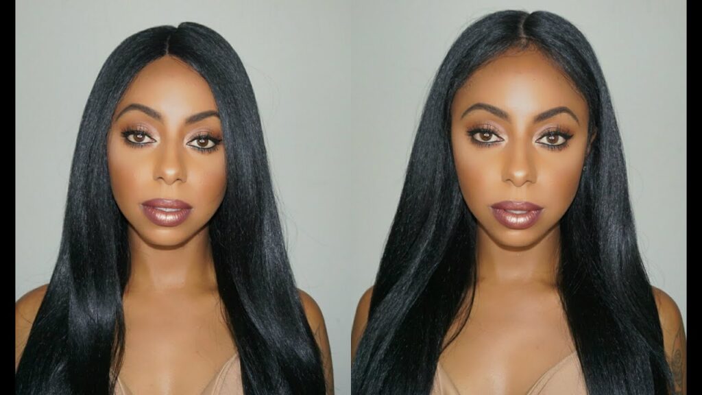 lace front wig nature look