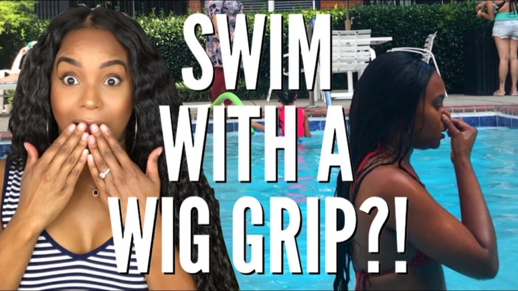 swim with a curly wig