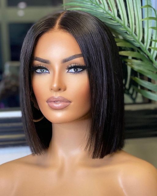 glueless straight hair wig