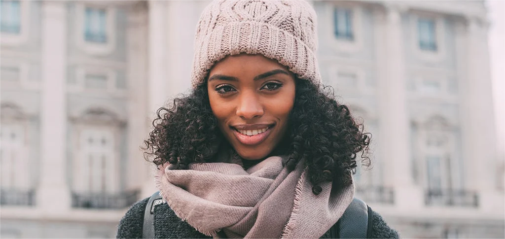 Wearing Hat and Scarf Precautions in Winter to protect your wig