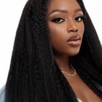 13x4 Kinky Straight Human Hair Wig 180 Density