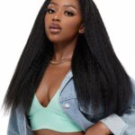 Kinky Straight Lace Front Wigs Human Hair