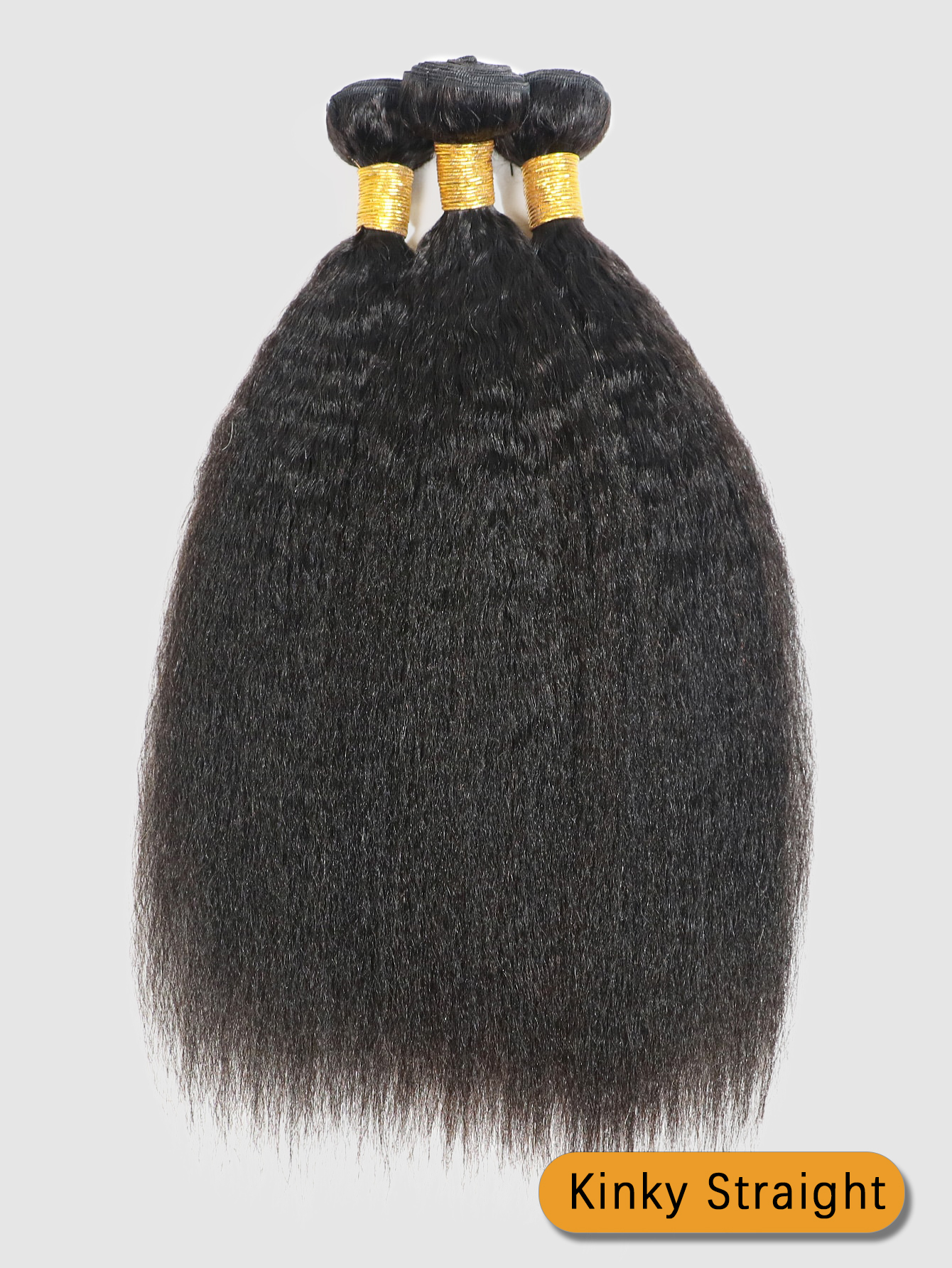 Kinky Straight human hair bundles