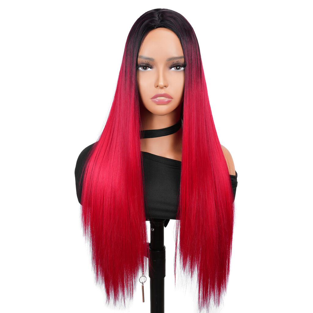 Middle Parting Straight 1B-113B Color Synthetic Wig