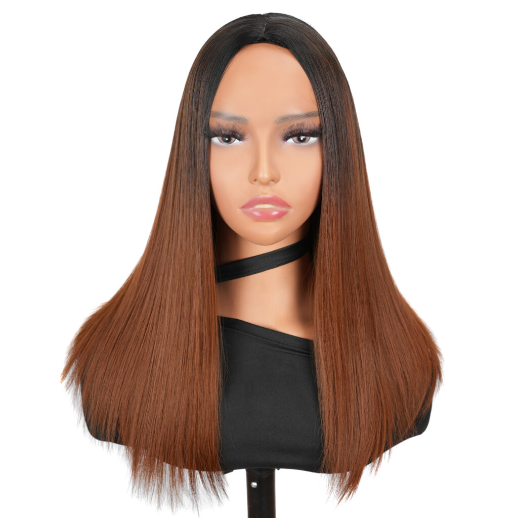 Two Tone 1B-30 Straight Synthetic Wig for Women