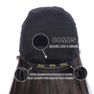 WITH ADJUSTABLE STRAP AT BACK CAN ADJUST THE SIZE OF wig CAP FREELY